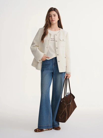 Tweed & Lace Elegance Jacket - Loran