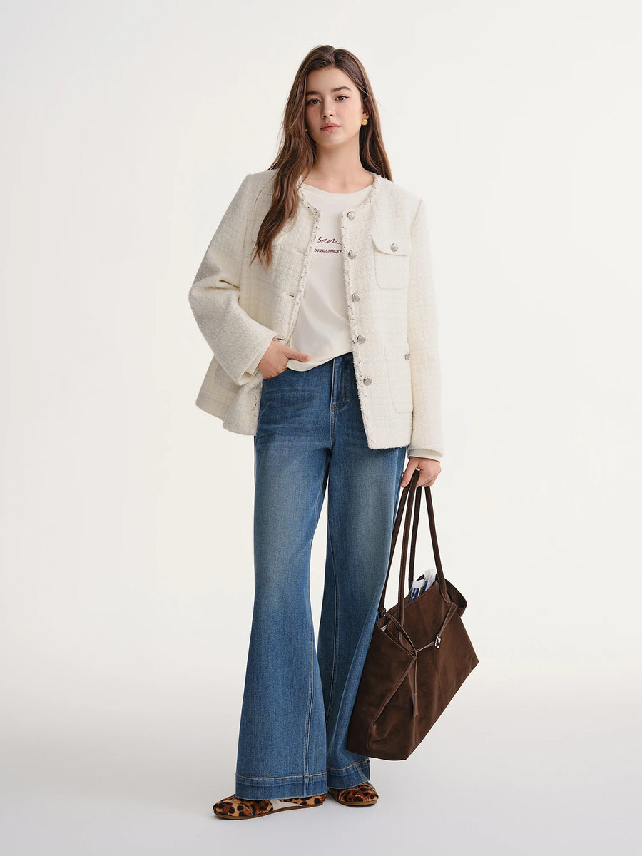 Tweed & Lace Elegance Jacket