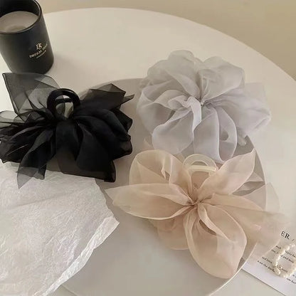 Mesh Bow Biral Claw Clip Elegant Hair Accessories