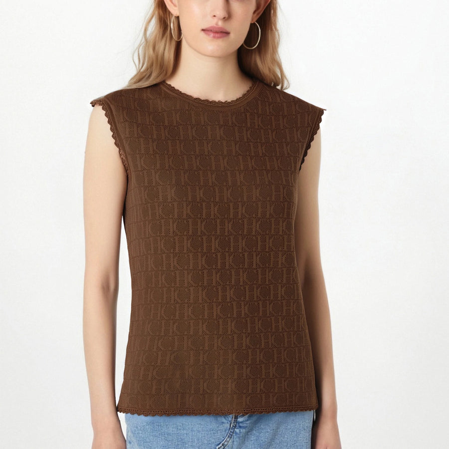 Knitted Texture Summer Tank Top