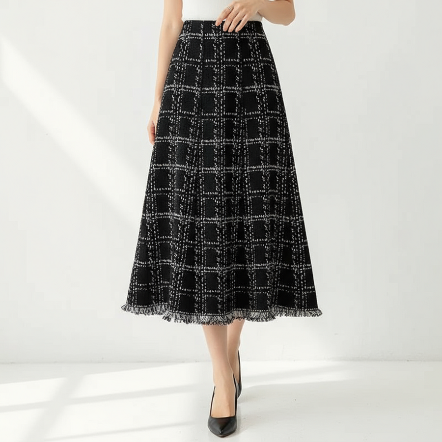 Korean-Style Autumn/Winter Knitted Skirt