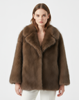 On-Trend Fluffy Faux Fur Overcoat for Women