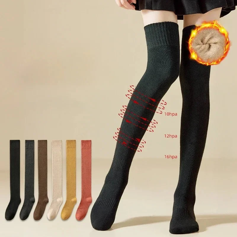 Thick Over-Knee Winter Socks for Women Extra Warm