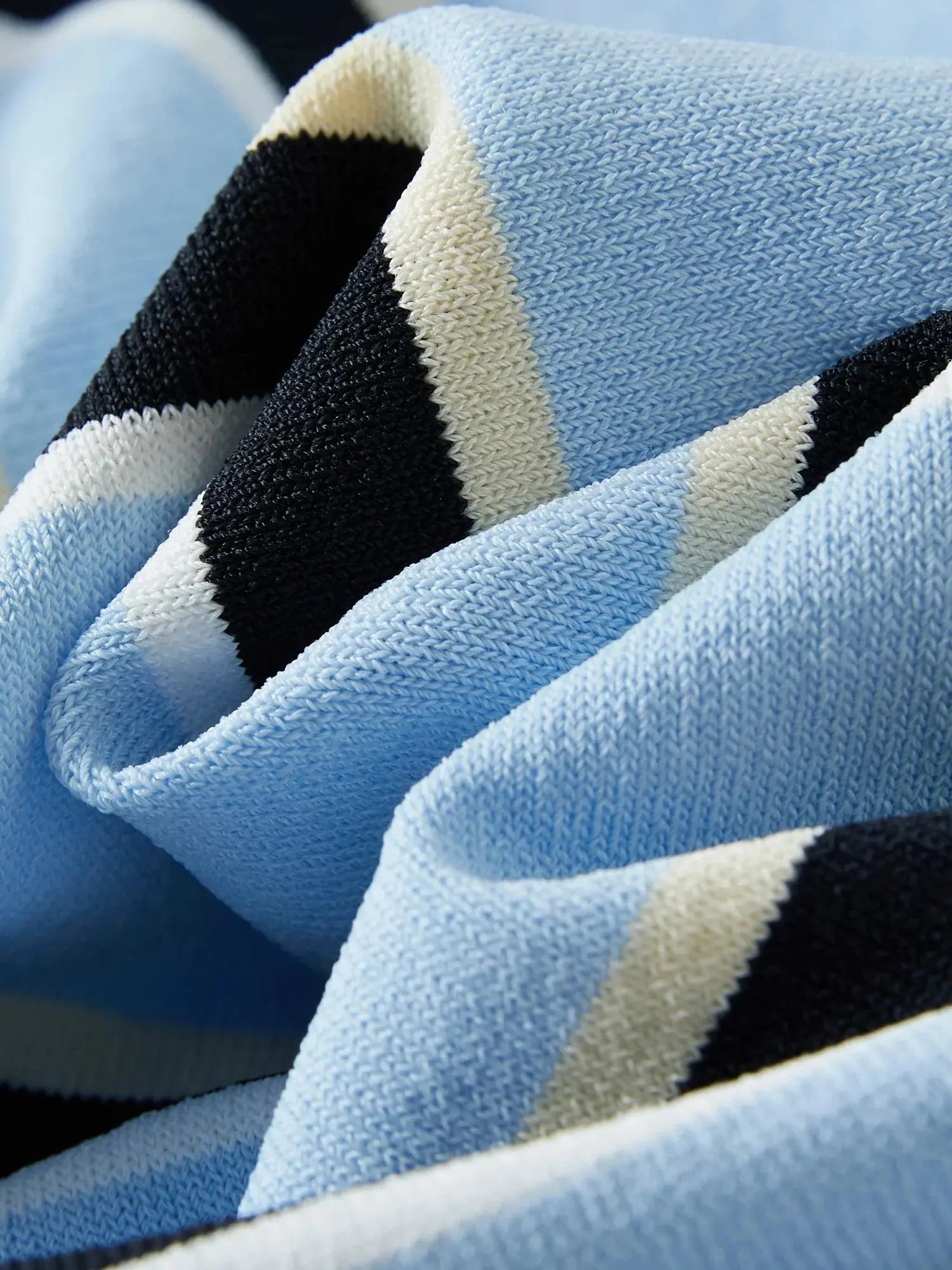 Structured Knit Top with Flattering Contrast Stripes - Loran