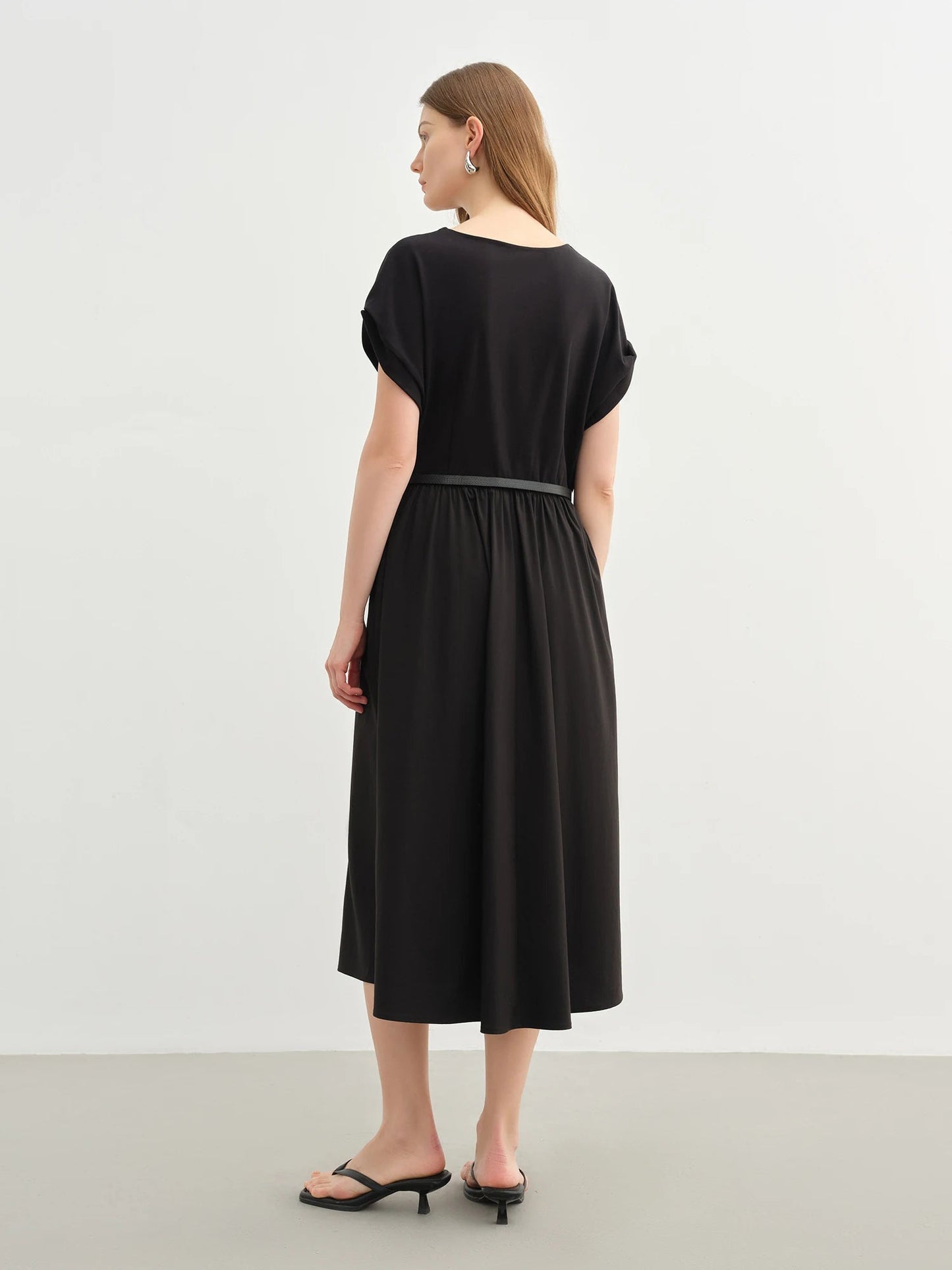 Elegant Plus Size Double-Layer Dress Summer Office Wear Loran