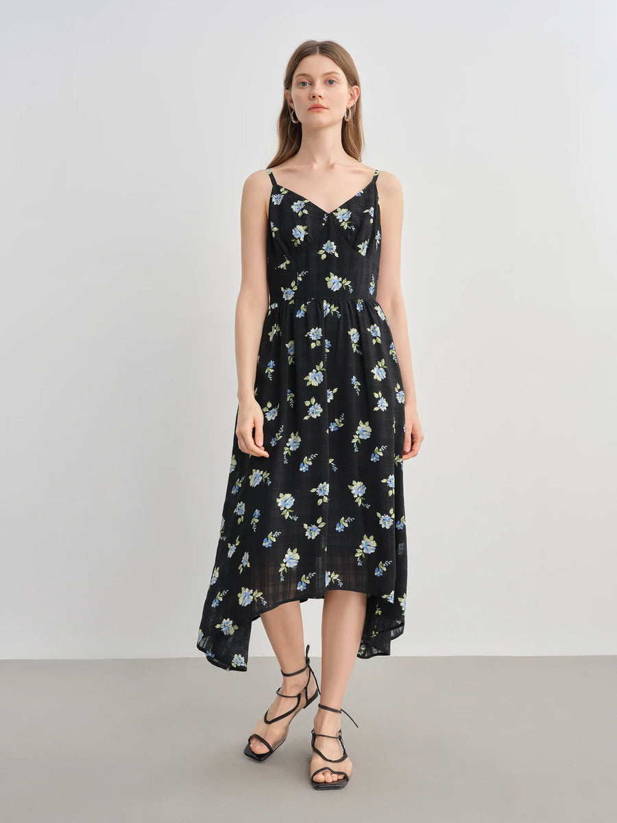 Plus-Size Floral Print Summer Dress