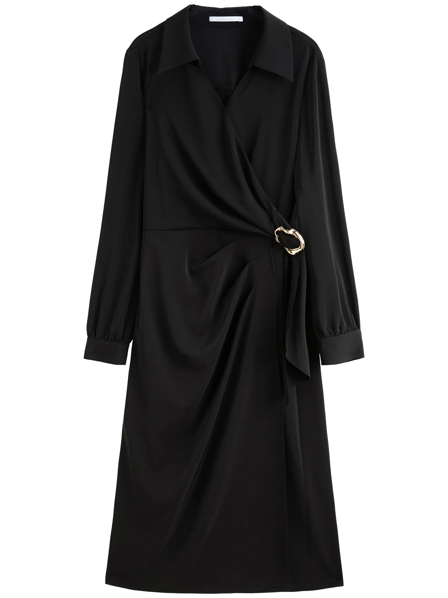 Plus Size Metal Detail Long Dress Spring Fashion Loran