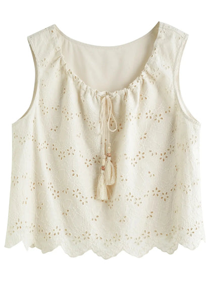 Textured Midi Skirt & Tank in Ivory LORAN STORE