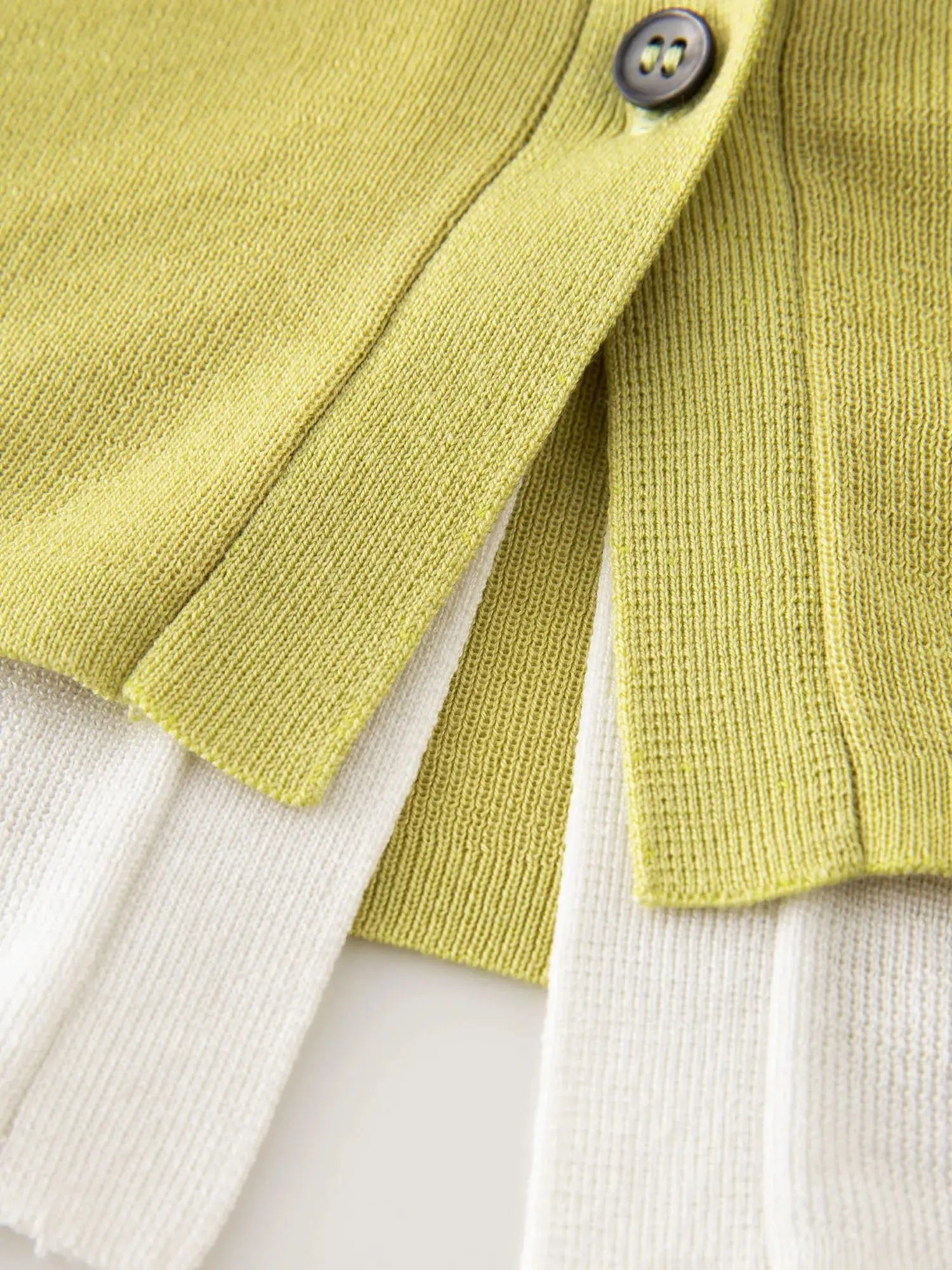Plus Size Colorblock Layered Knit Pullover LORAN STORE