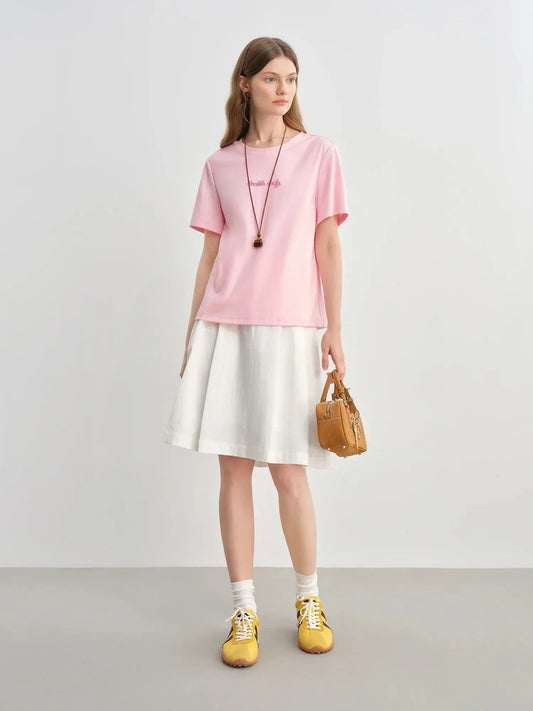 Plus-Size Contrast Letter Tee LORAN STORE