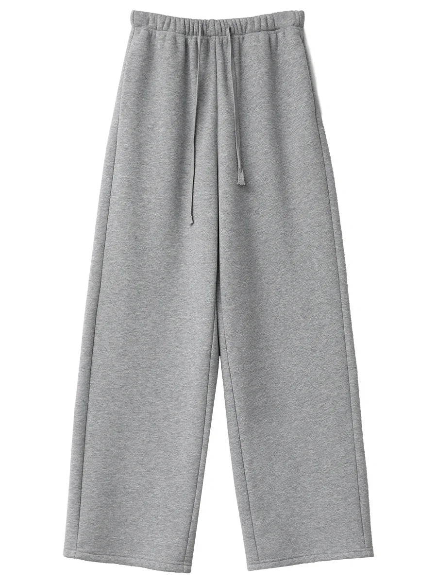 CHIC VEN Women Sports Sweatpants Loose New Elastic High Waisted Fleece Casual Pants Female Full Trousers Autumn Winter 2024 Loran
