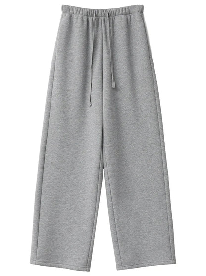 CHIC VEN Women Sports Sweatpants Loose New Elastic High Waisted Fleece Casual Pants Female Full Trousers Autumn Winter 2024 Loran