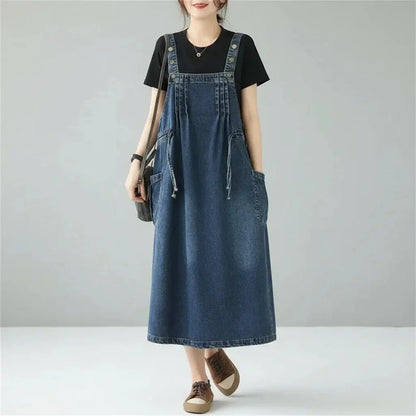 Denim Dress: Casual & Versatile Style - Loran