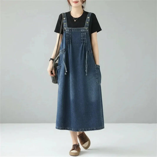 Denim Dress: Casual & Versatile Style - Loran