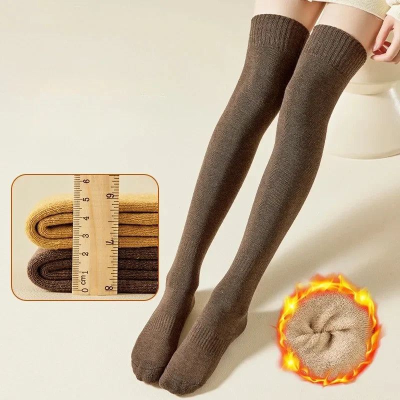 Thick Over-Knee Winter Socks for Women Extra Warm