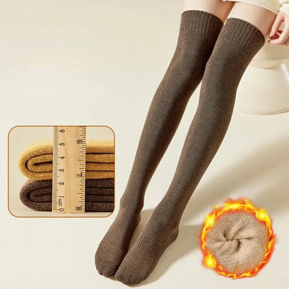Thick Over-Knee Winter Socks for Women Extra Warm
