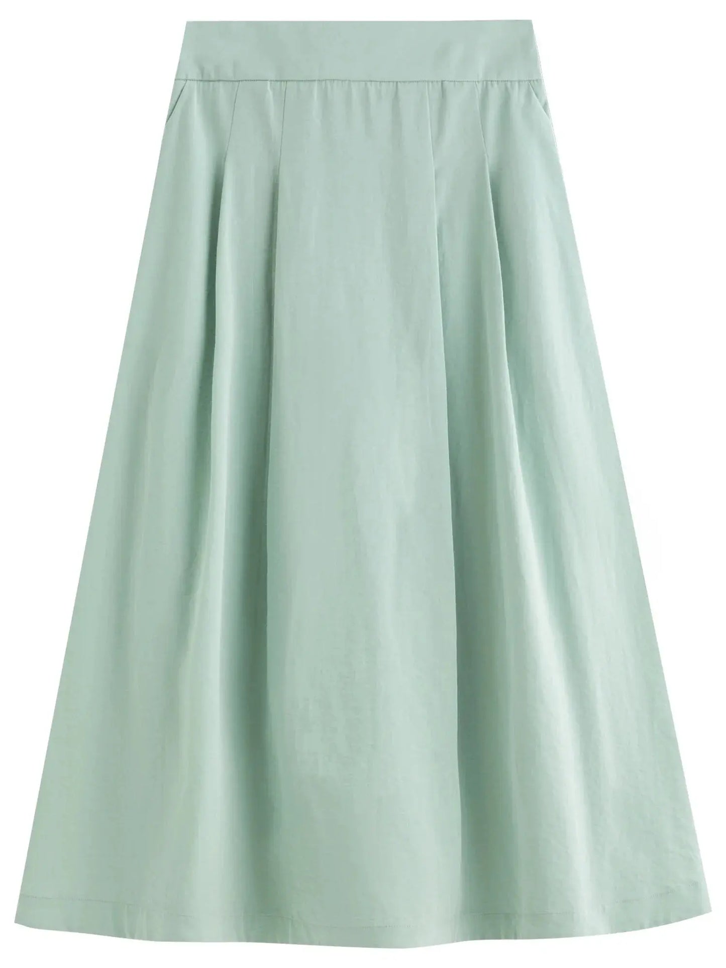 Pleated Short-Sleeve Shirt + Slim Skirt for Summer. - Loran
