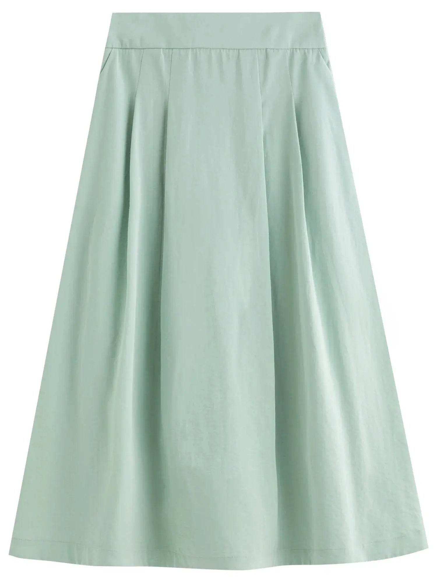 Pleated Short-Sleeve Shirt + Slim Skirt for Summer. - Loran