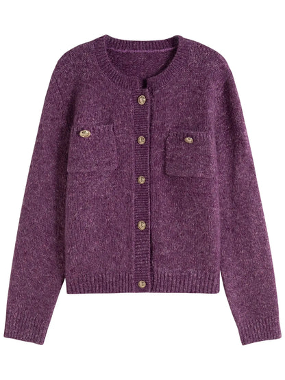 Chic Winter Knitted Cardigan Sweater Jacket for Women - Loran
