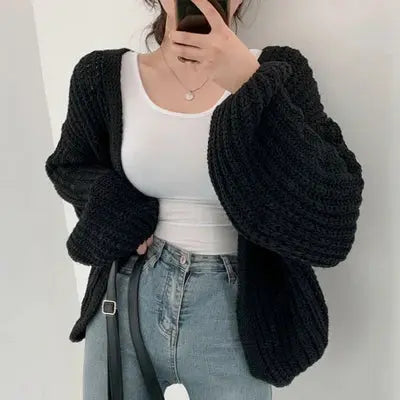 Vintage-Style Fall Cardigan Coat - Loran