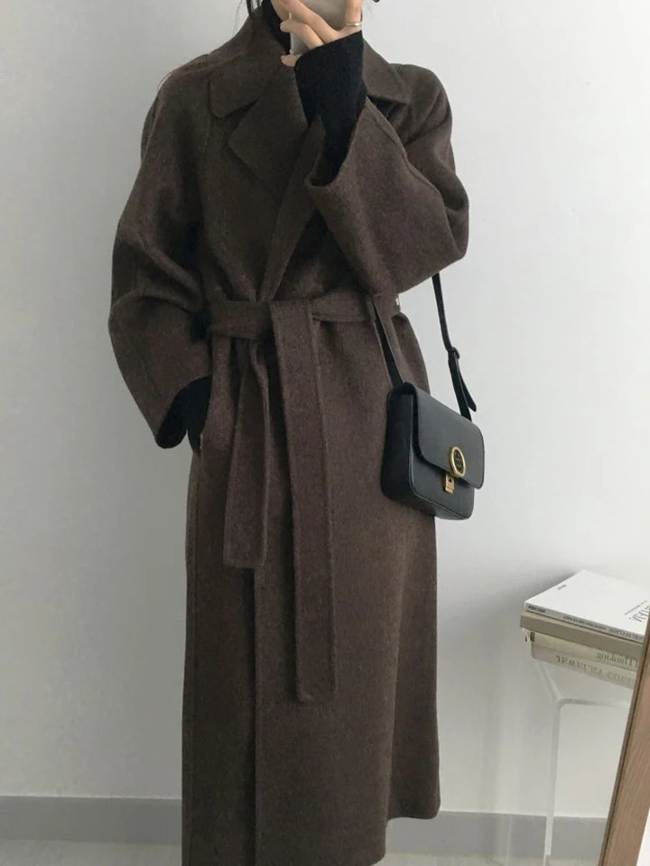 Long Woolen Casual Loose Chic Coat Women - 3IN SMART Shop  #