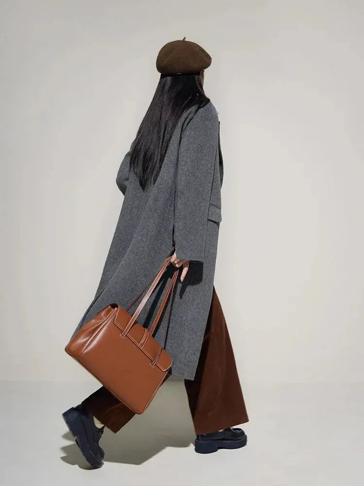 Chic Mid-Length Wool Temperament Jacket - Loran
