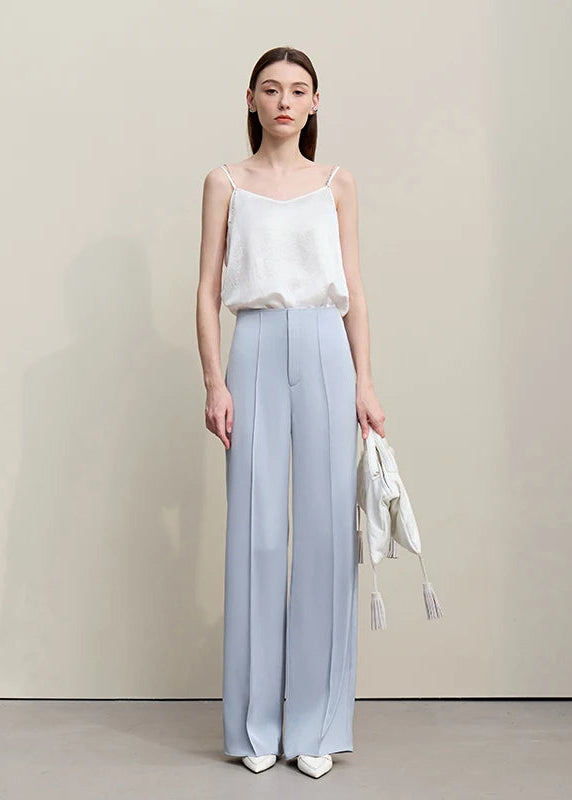 Amii Elegant Women's Pants 2026 Spring New Commuter Pleated Versatile Straight Pants Casual Matte Satin Woman Trousers 12641095 Loran