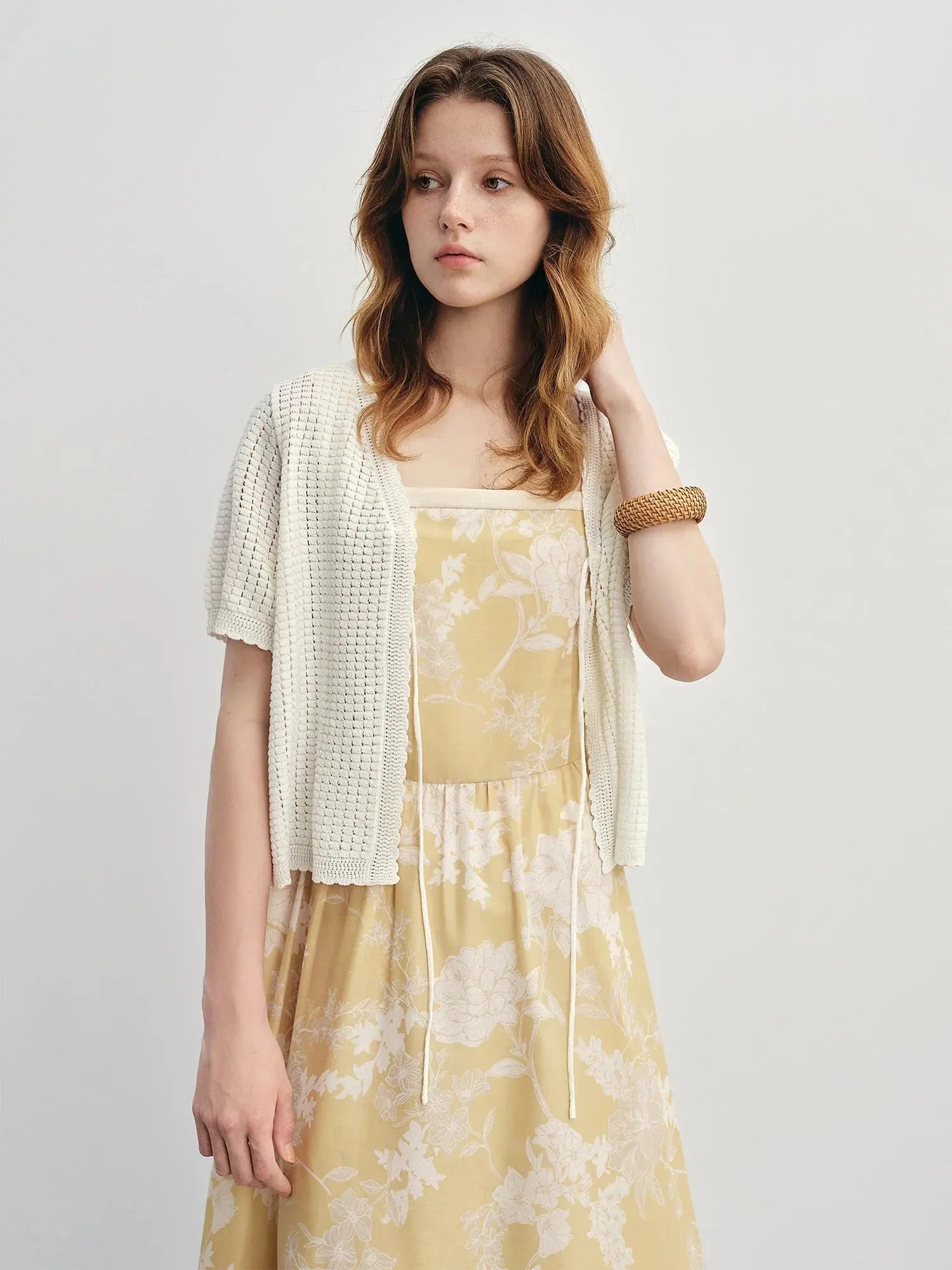 Fluid Silhouette Summer Mesh Cardigan - Loran