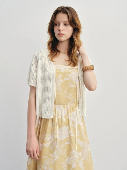 Fluid Silhouette Summer Mesh Cardigan - Loran
