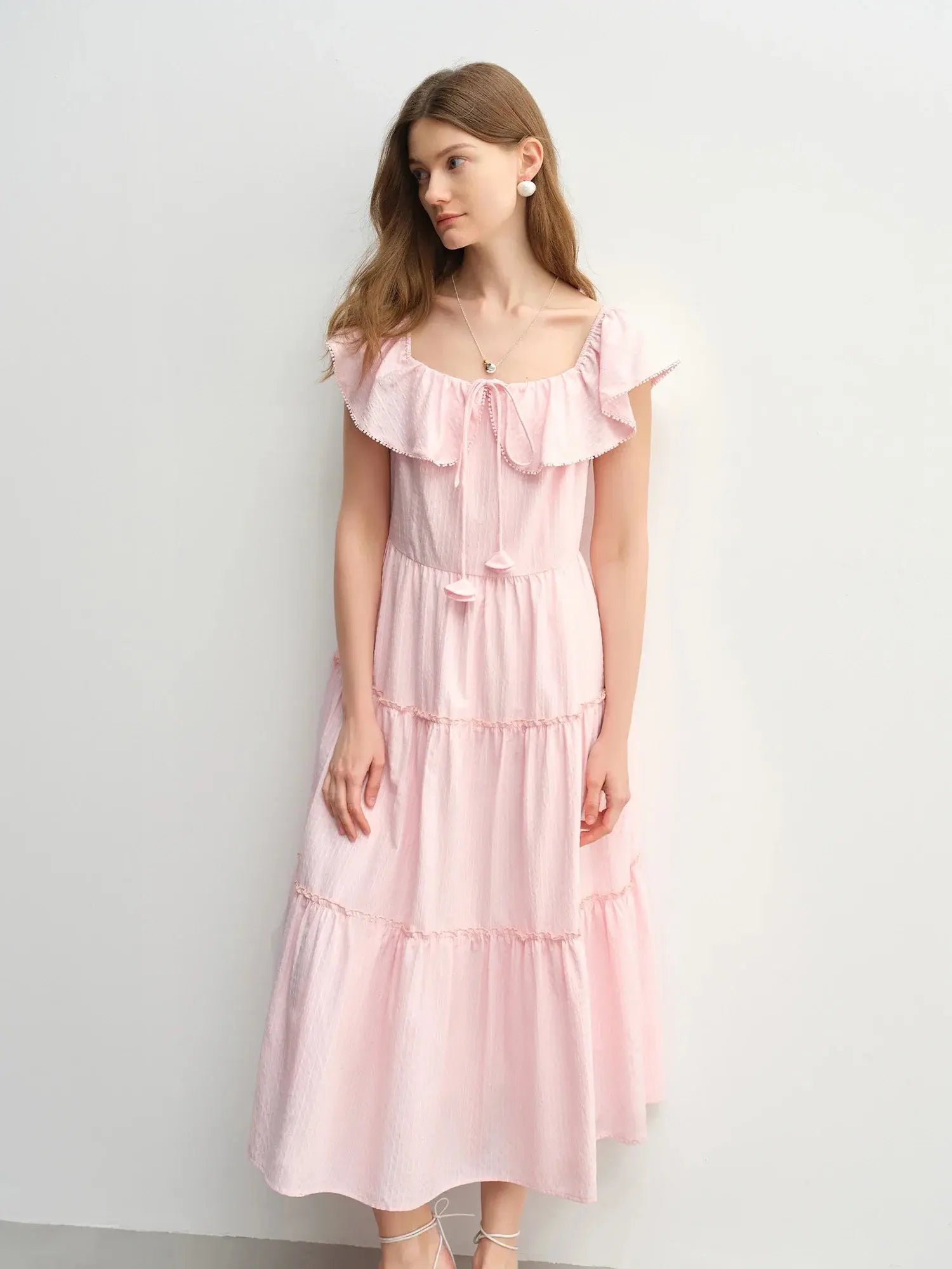 Elegant French-Style Plus Size Summer Dress - Loran