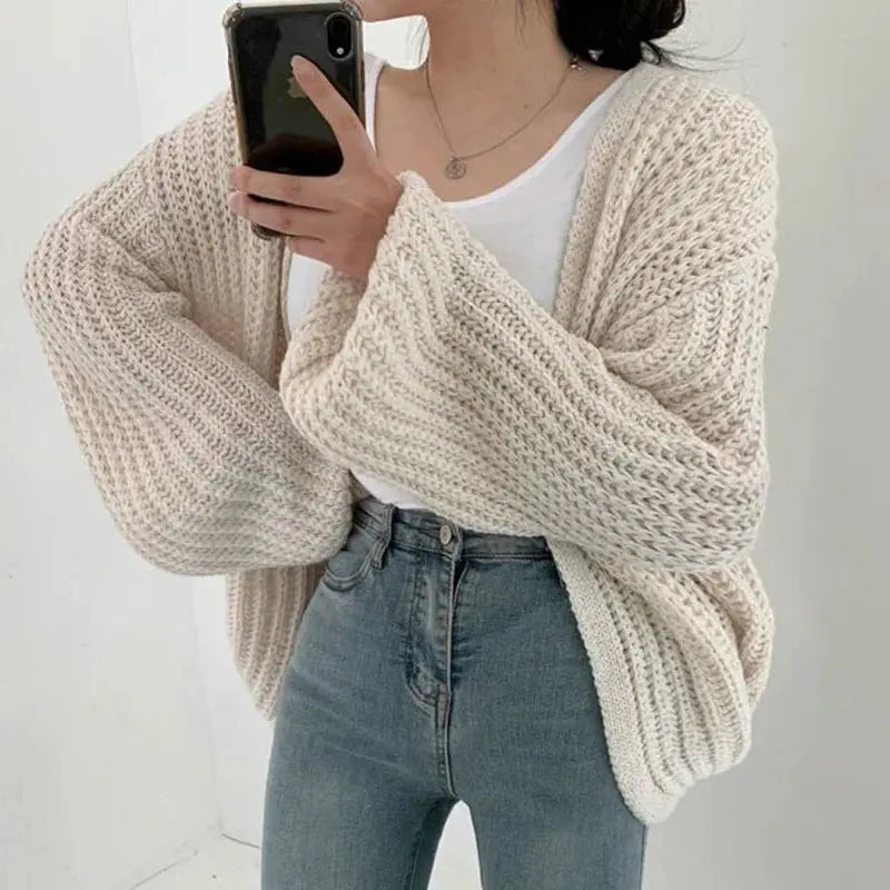 Vintage-Style Fall Cardigan Coat - Loran