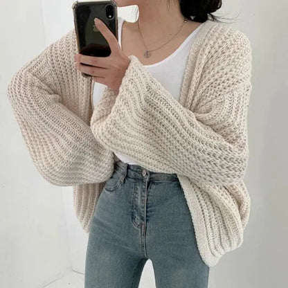Vintage-Style Fall Cardigan Coat - Loran