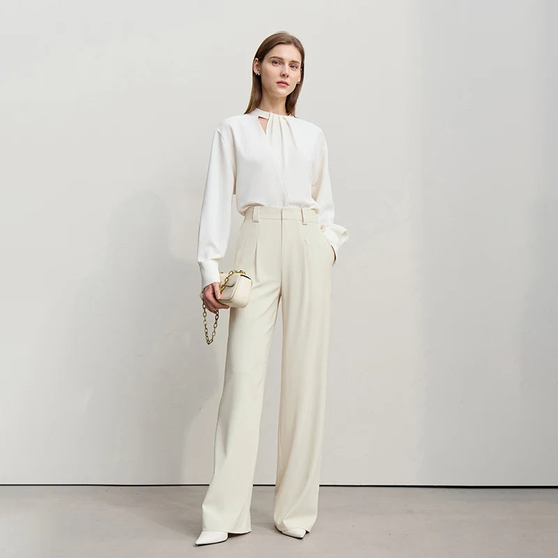 Casual Wide-Leg Pants Breathable Spring Workwear