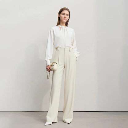 Casual Wide-Leg Pants Breathable Spring Workwear