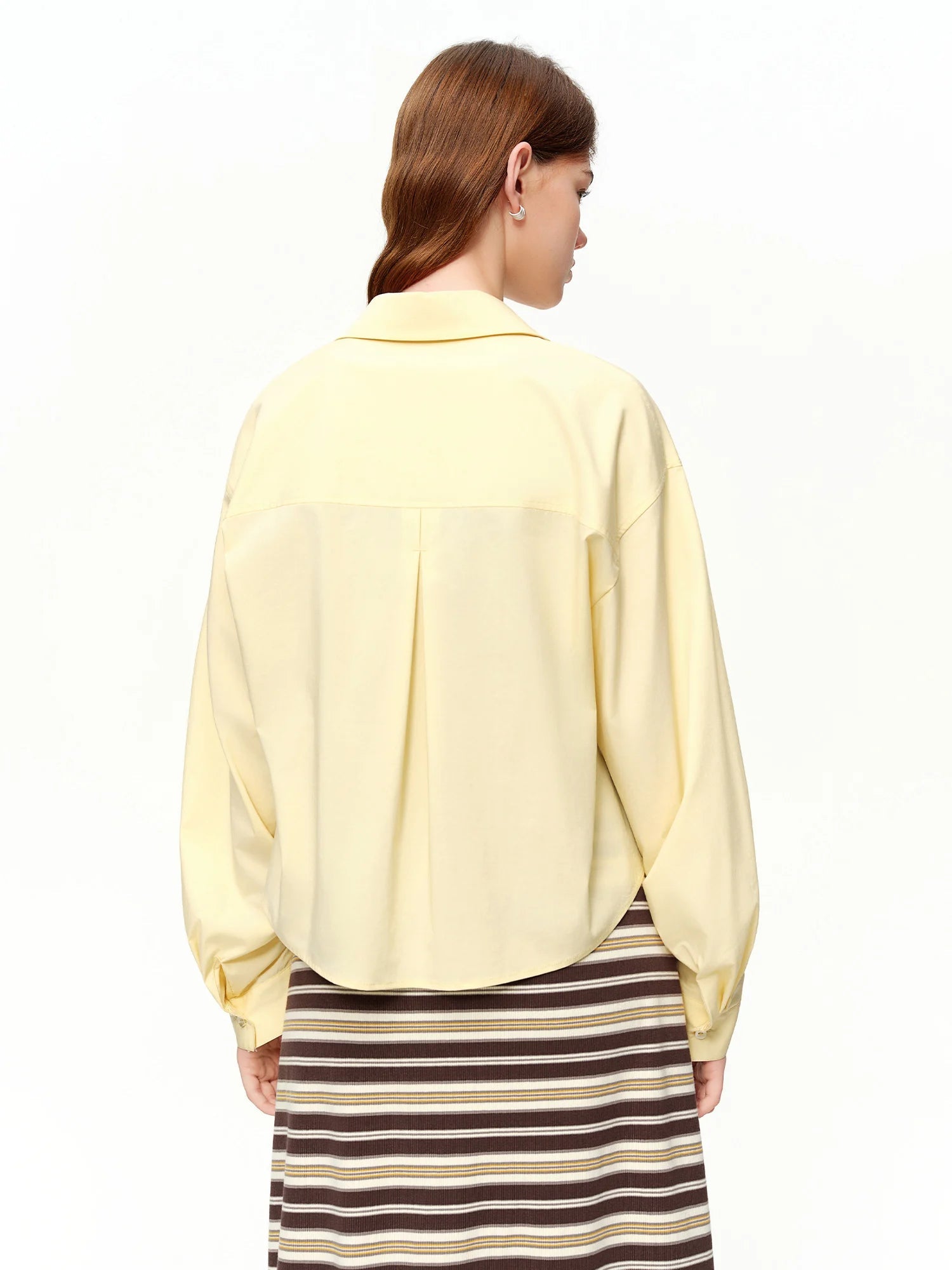 DUSHU【Sandwich Cookie】Knitted Vest Dress Sets Women Solid Shirts Long Sleeve 2026 Spring New Style Fresh and Stylish Set Loran