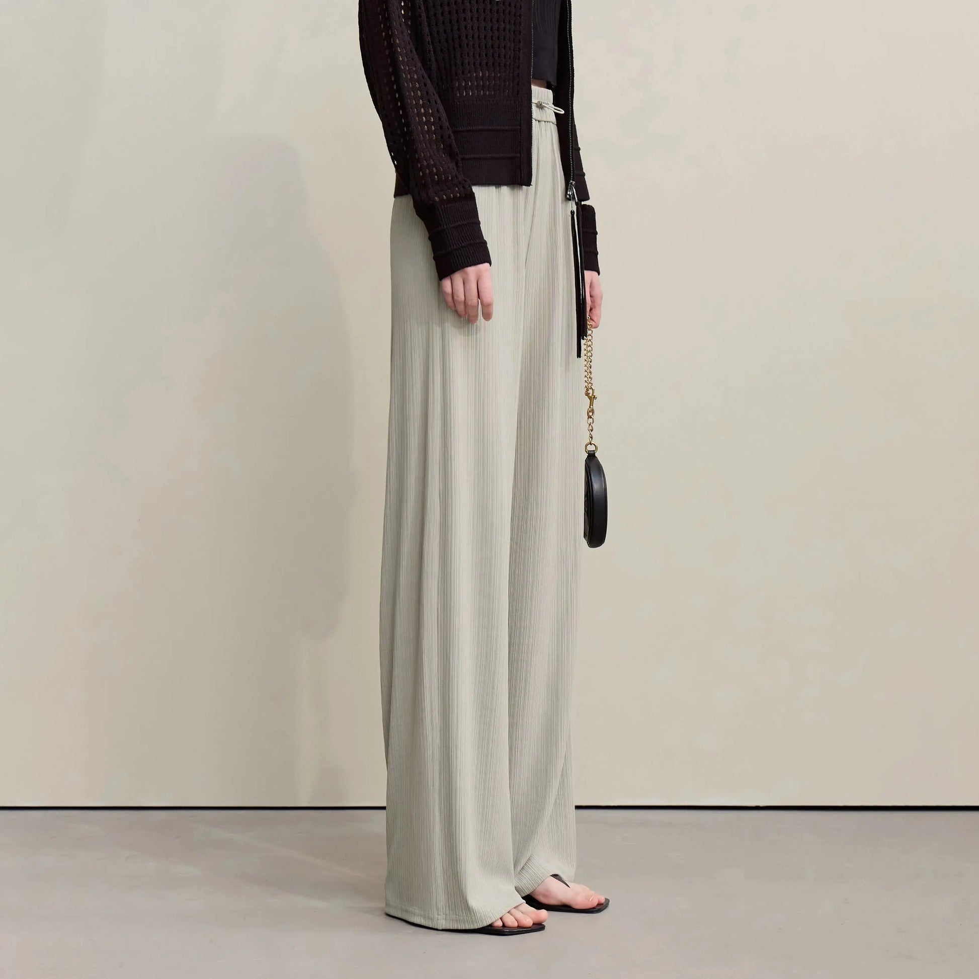 Versatile Knitted Wide-Leg Pants Loran