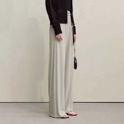 Versatile Knitted Wide-Leg Pants Loran