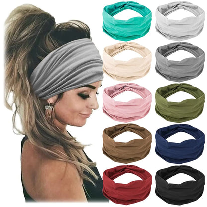Women's Non-Slip Sports Headbands Soft & Elastic