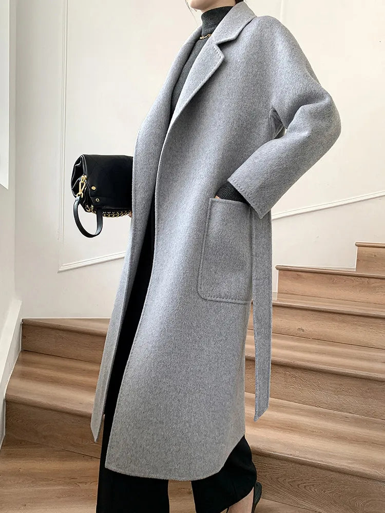 Latest Women's Coat Reversible Woolen 100% Pure Wool