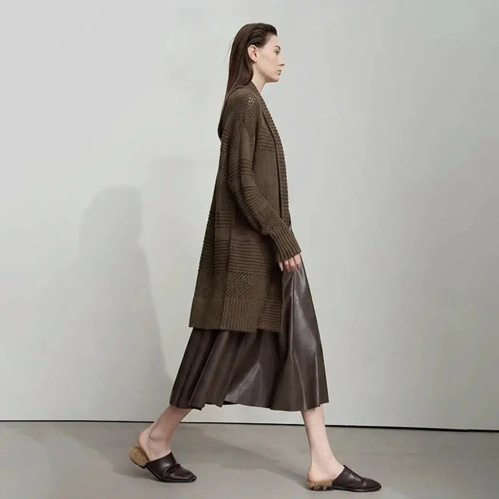 Minimalist Loose Knit Cardigan - Loran