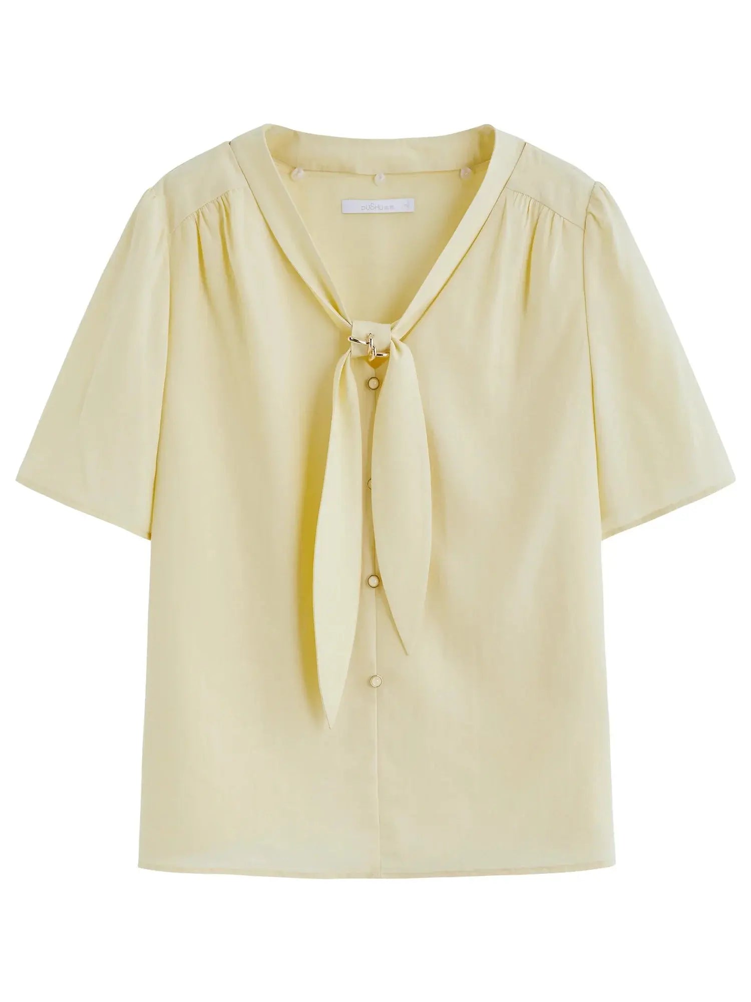 Versatile Detachable Tie Blouse - Loran