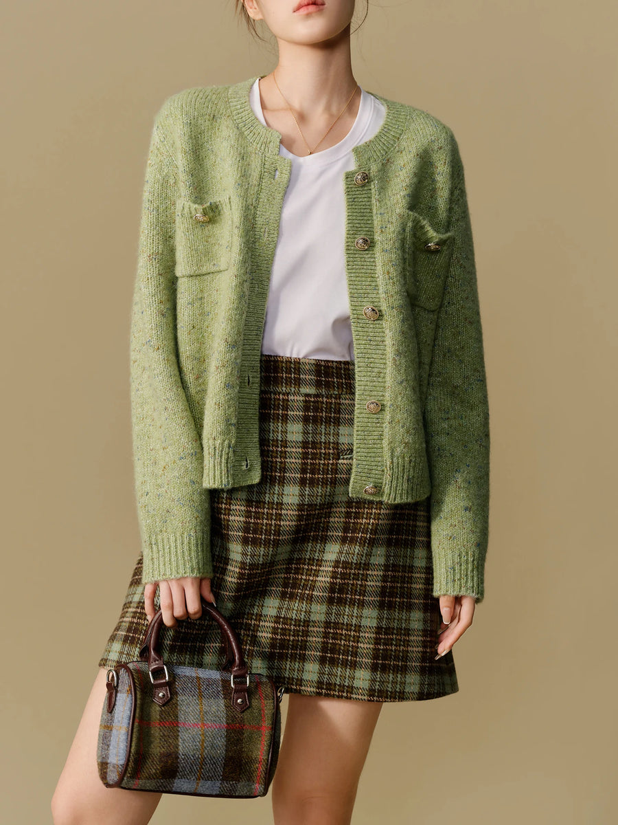 Chic Winter Knitted Cardigan Sweater Jacket for Women