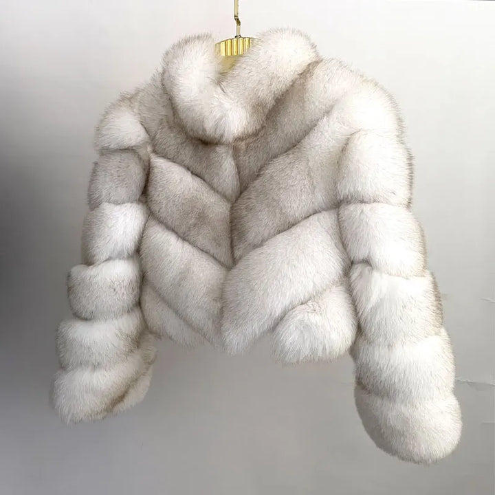 Fox Fur Thick Warm Jacket - 3IN SMART Shop  #