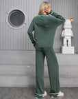Women's Fine Knit Two-Piece Suit | High-Waist & Slim Fit