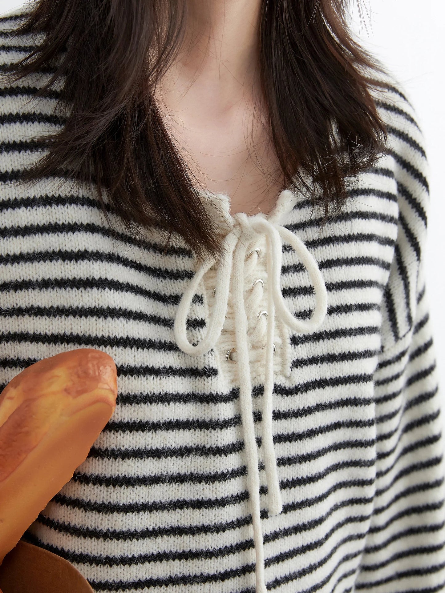 Retro Striped Pullover Loose Autumn & Winter Jumper Loran