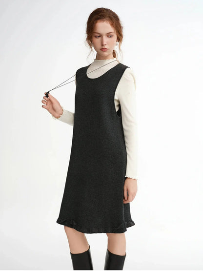 Simple Chic Knitted Mini Dress - Loran