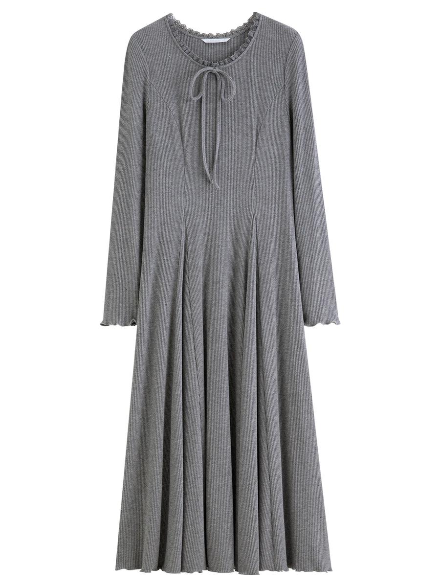 Slim Fit Bodycon Long Dress with Lace