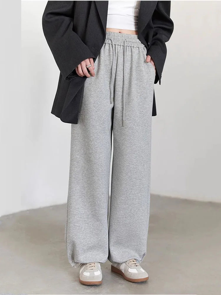 High-Waisted Wide Leg Pants Casual Loose Trousers Loran