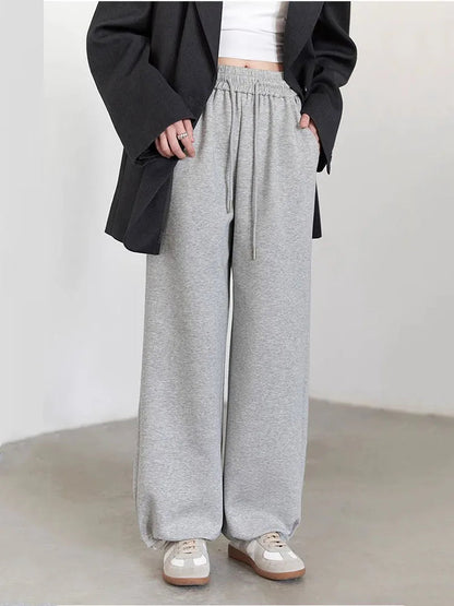 High-Waisted Wide Leg Pants Casual Loose Trousers Loran