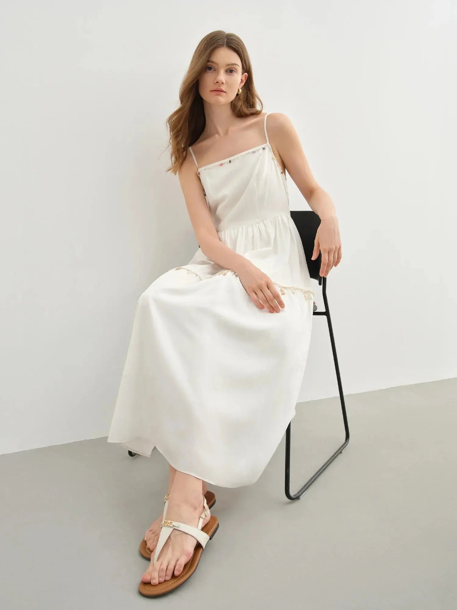 Playful Suspender Dress & Denim Jacket Set for Summer Travel LORAN STORE